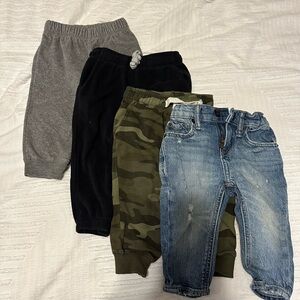 Toddler sweatpants/jeans bundle. Sizes 12-18m